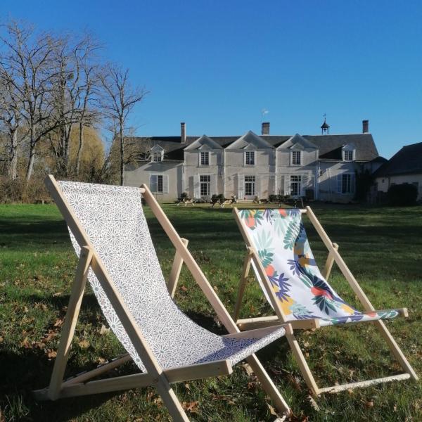 transats dans le parc du manoir rayon de sologne 41320