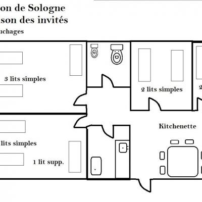 Maison des invites plan 1