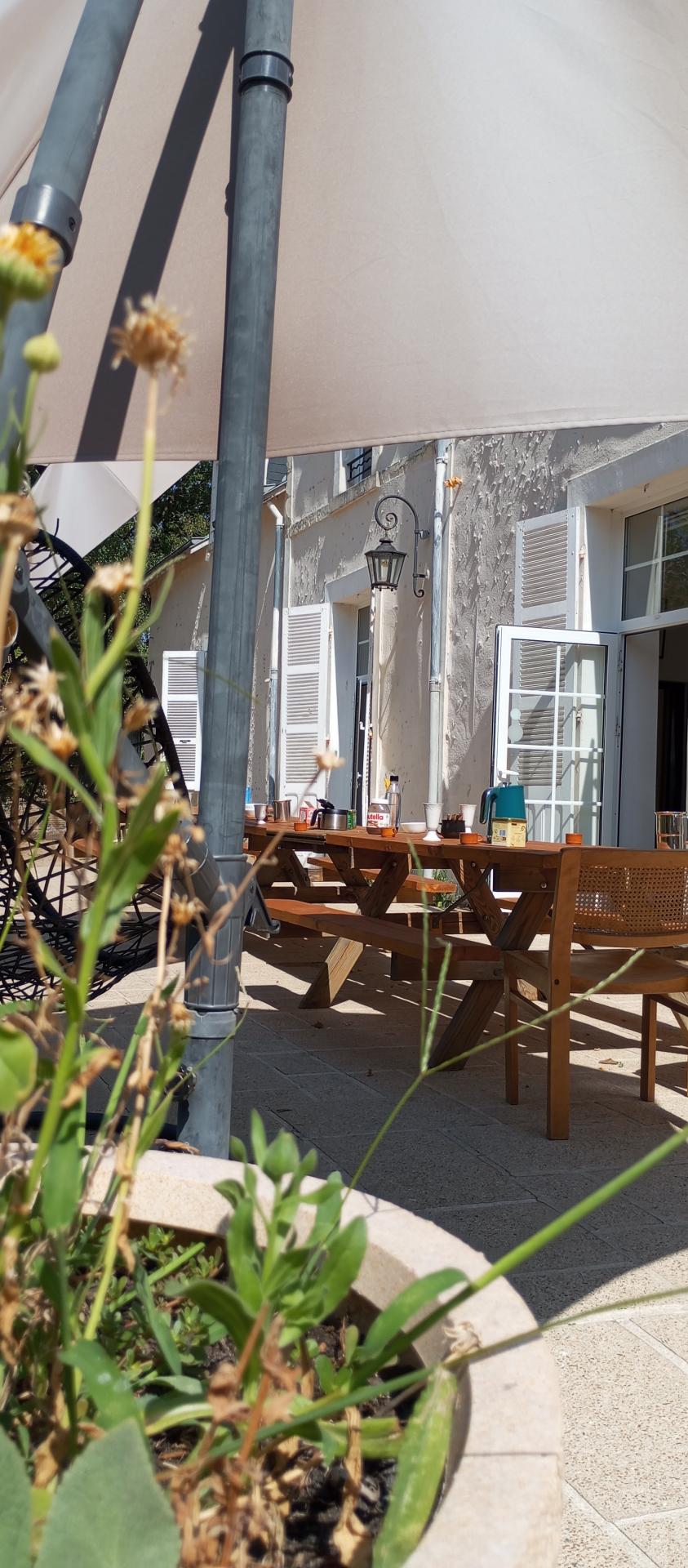 Terrasse gite xxl manoir rayon de sologne